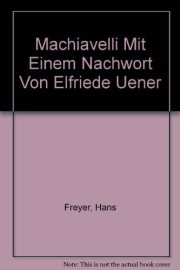 Couverture : Machiavelli