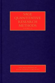 Couverture : SAGE Quantitative Research Methods