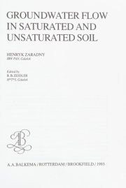 Couverture : Groundwater Flow in Saturated & Unsatura