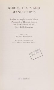 Couverture : Words, texts, and manuscripts