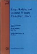 Couverture : Rings, modules, and algebras in stable homotopy theory