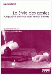 Couverture : Le style des gestes