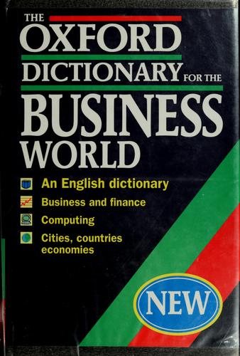 Couverture : The Oxford dictionary for the business world.