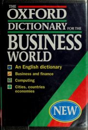 Couverture : The Oxford dictionary for the business world.
