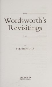 Couverture : Wordsworth's Revisitings