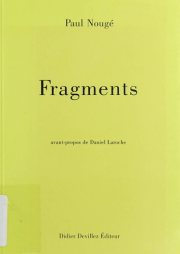 Couverture : Fragments