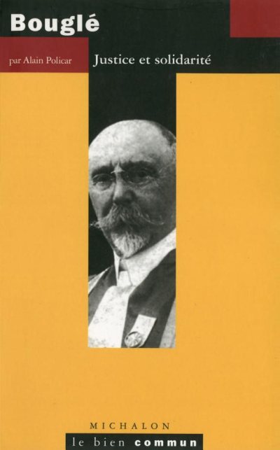 Couverture : Célestin Bouglé