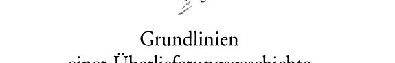 Couverture : Grundlinien einer Überlieferungsgeschichte der altägyptischen Sargtexte