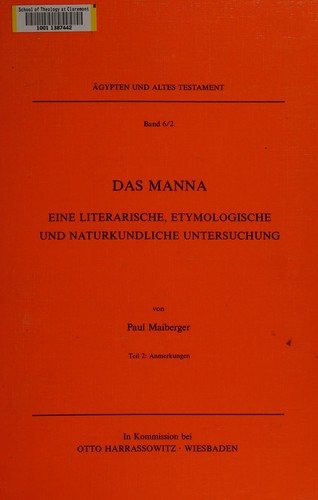 Couverture : Das Manna