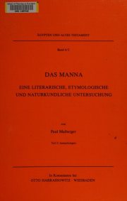 Couverture : Das Manna