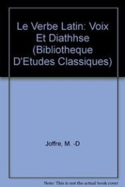 Couverture : Le verbe latin