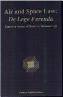 Couverture : Air and space law