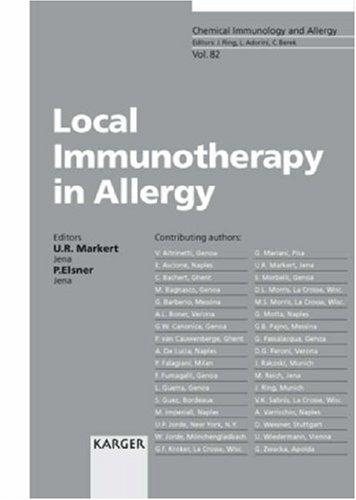 Couverture : Local Immunotherapy in Allergy (Chemical Immunology)