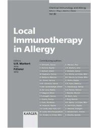 Couverture : Local Immunotherapy in Allergy (Chemical Immunology)