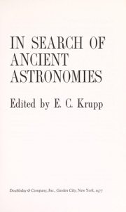 Couverture : In search of ancient astronomies