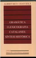 Couverture : Gramàtica i lexicografia catalanes