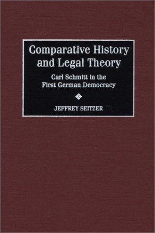 Couverture : Comparative History and Legal Theory