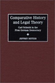 Couverture : Comparative History and Legal Theory