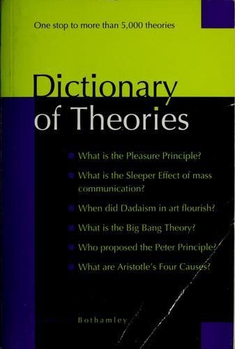 Couverture : Dictionary of theories