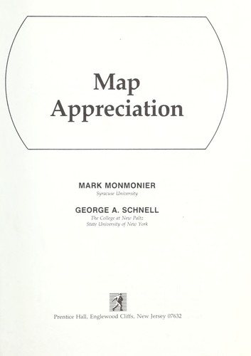 Couverture : Map appreciation