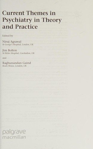 Couverture : Current Themes in Psychiatry in Theory and Practice