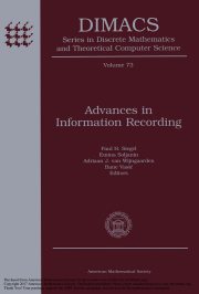 Couverture : Advances in information recording