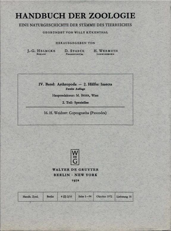 Couverture : Copeognatha (Staubläuse)