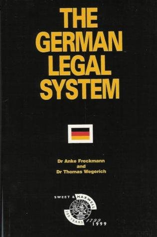 Couverture : The German Legal System