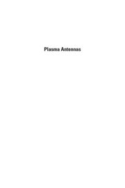 Couverture : Plasma Antennas
