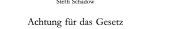Couverture : Achtung für das Gesetz