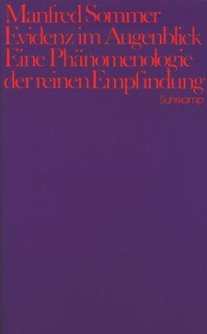 Couverture : Evidenz im Augenblick
