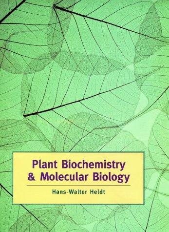 Couverture : Plant biochemistry and molecular biology
