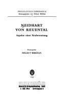 Couverture : Neidhart von Reuental