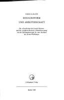 Couverture : Sozialreform und Arbeiterschaft