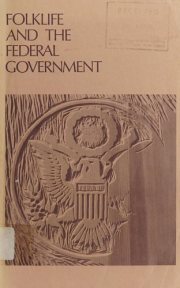 Couverture : Folklife and the Federal Government