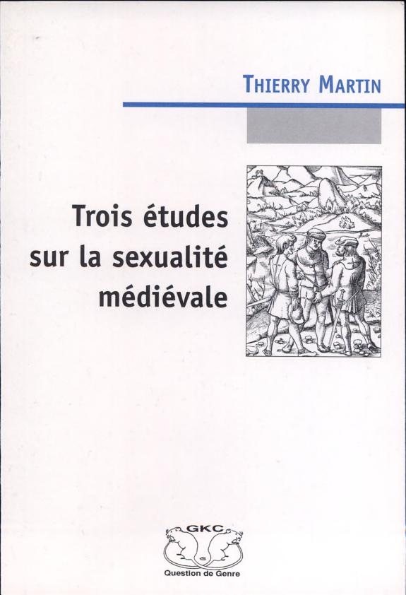 Couverture : Trois études sur la sexualité médiévale