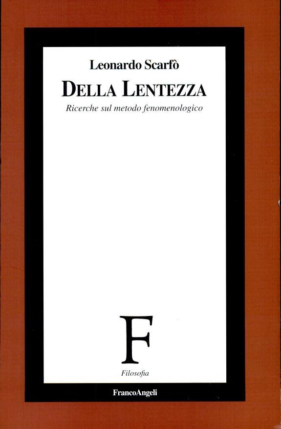 Couverture : Della lentezza