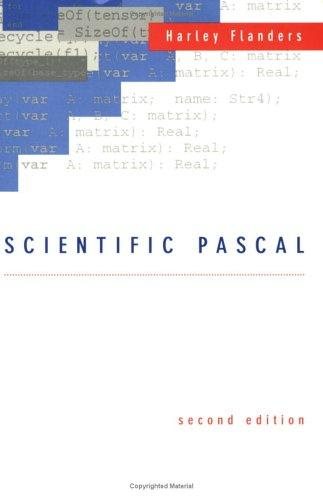 Couverture : Scientific Pascal
