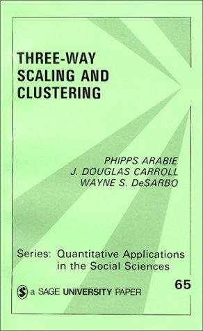 Couverture : Three-way scaling and clustering