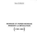 Couverture : Monnaie et papier-monnaie pendant la Révolution