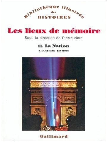 Couverture : Les lieux de mémoire, tome 2 