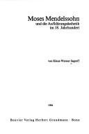 Couverture : Moses Mendelssohn und die Aufklärungsästhetik im 18. Jahrhundert