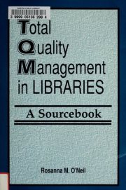 Couverture : Total quality management in libraries