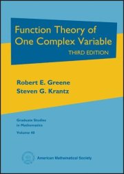 Couverture : Function theory of one complex variable
