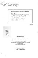 Couverture : Hegel und die Geschichte der Philosophie