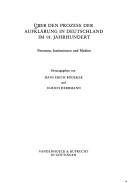 Couverture : Über den Prozess der Aufklärung in Deutschland im 18. Jahrhundert
