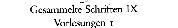 Couverture : Gesammelte Schriften...