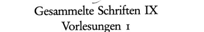 Couverture : Gesammelte Schriften...