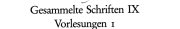 Couverture : Gesammelte Schriften...