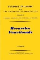 Couverture : Recursive functionals